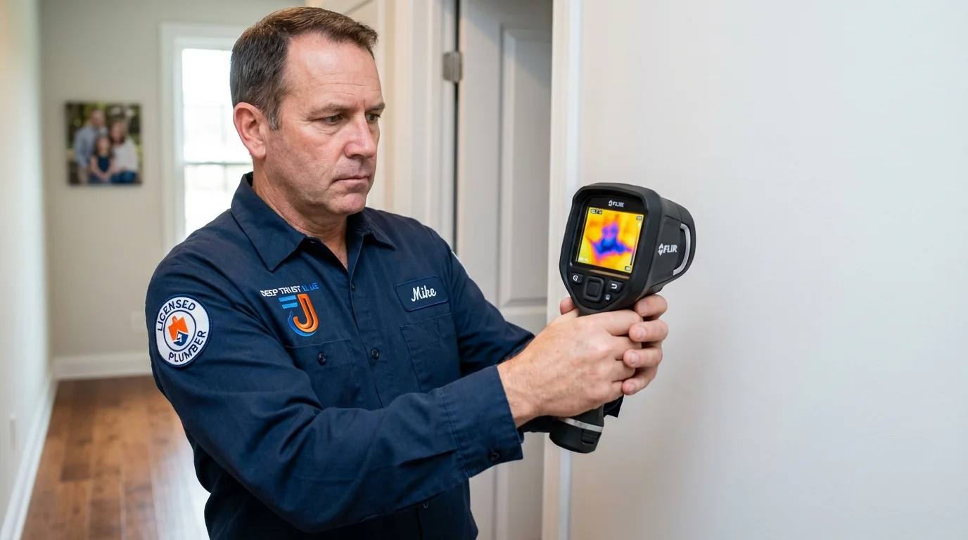 Thermal imaging leak detection by Johns Plumbing LLC in Clarkton